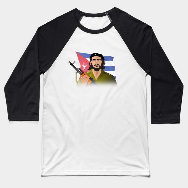 Che Guevara Baseball T-Shirt by Elcaiman7